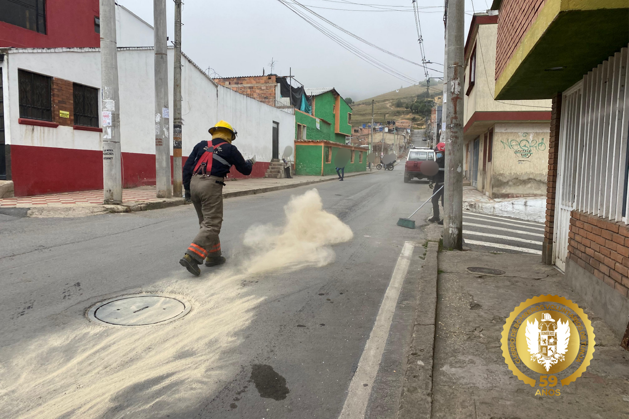 Intervención Preventiva por Derrame de Combustible – Bomberos Tunja