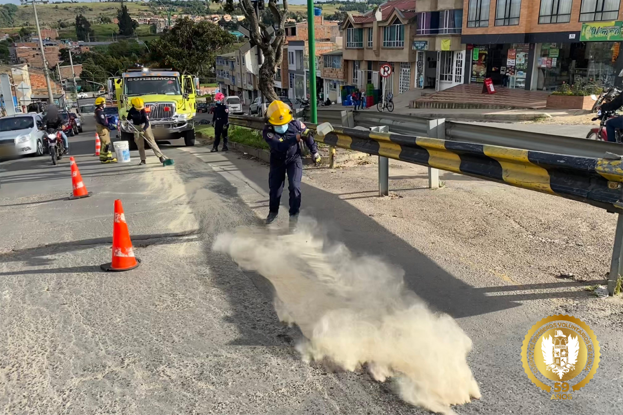 Intervención Preventiva por Derrame de Combustible – Bomberos Tunja